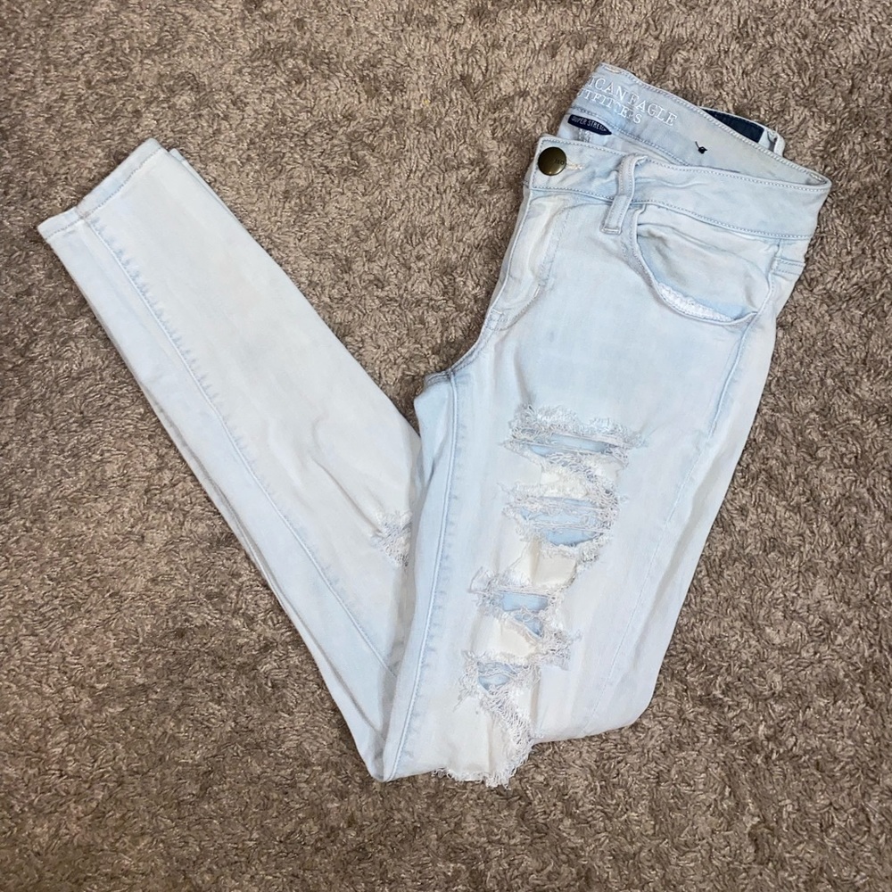 SUPER STRETCH LOW RISE AMERICAN EAGLE JEANS